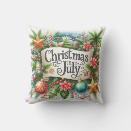 Feestelijke Kerst in juli  Buitenkussen