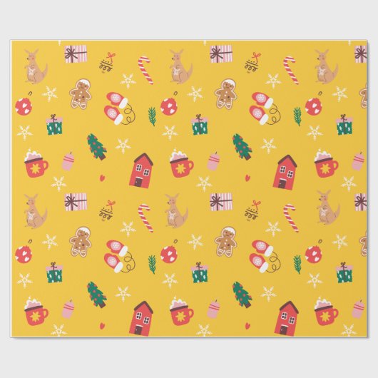 Feestelijke Kerst Inpakpapier Vakantie Cadeauverpa (Vlak)