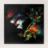 Feestelijke kerst Joker Portret Legpuzzel (Horizontaal)