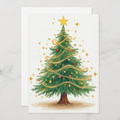 Feestelijke kerst Kaarten (Voorkant / Achterkant)