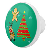 feestelijke kerst keramische knop (Rechts)