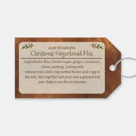 Feestelijke Kerst Kerstkrans Mix Persoonlijk  Cadeaulabel