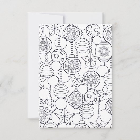 Feestelijke Kerst kinder kleurstof Kaart (Voorkant)