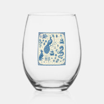 Feestelijke Kerst Mahjong Toile Wijn Glas