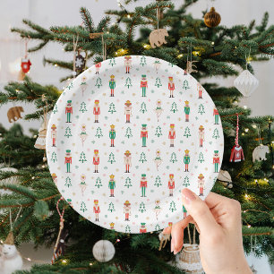 Feestelijke Kerst Notenkraker Ballerina Papieren Bordje