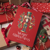 Feestelijke Kerst Notenkraker Custom Photo Kaart