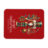 Feestelijke Kerst Notenkraker Custom Photo Magneet (Horizontaal)