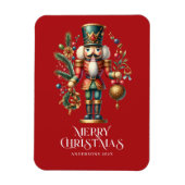 Feestelijke Kerst Notenkraker Custom Photo Magneet (Verticaal)