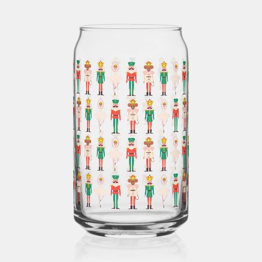 Feestelijke kerst Notenkraker Kerstmis Blikvorm Glas (Voorkant)