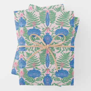 Feestelijke Kerst Ornamenten Patroon Inpakpapier Vel