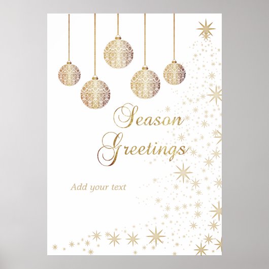 feestelijke kerst poster (Voorkant)