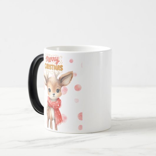 Feestelijke kerst-Schattige rendier-Mok Magische Mok (Voorkant links)