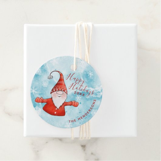 Feestelijke Kerst Schattigeste Prettige feestdagen Bedankjes Labels (In situ)