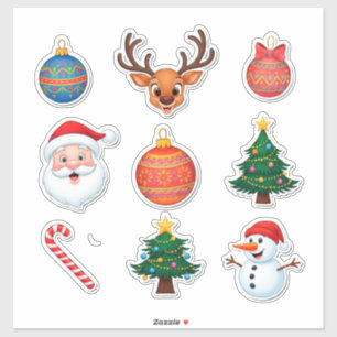 Feestelijke Kerst Set Sticker