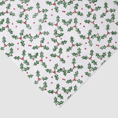 Feestelijke Kerst Waterverf Holly Tissuepapier (Detail)