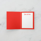 Feestelijke Kerst waterverf Santa Kaart (Binnen)