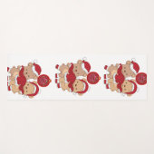 Feestelijke Kerst Yoga Mat Design (Voorkant (horizontaal))