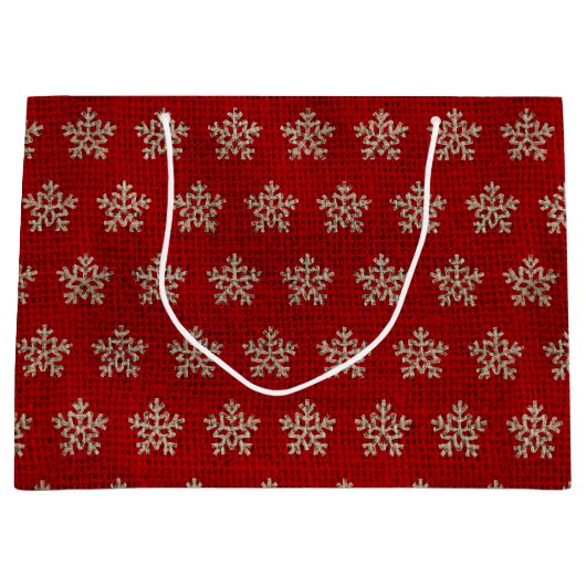 feestelijke kerstachtige braadbek rustige kerst groot cadeauzakje (Voorkant)