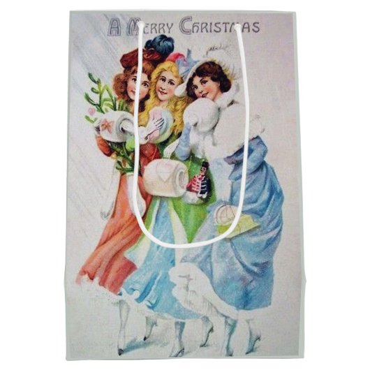 feestelijke kerstavond dames Holiday Medium Cadeauzakje (Achterkant)