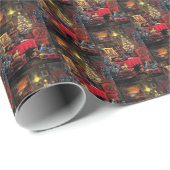 feestelijke kerstavond feestdag geventileerde fees cadeaupapier (Rol Hoek)