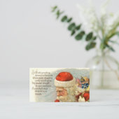 feestelijke kerstavond visitekaartje (Staand voorkant)