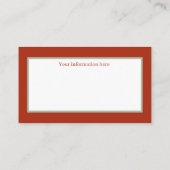 feestelijke kerstavond visitekaartje (Achterkant)