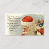 feestelijke kerstavond visitekaartje (Voorkant)