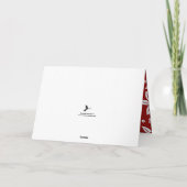 feestelijke kerstbloemen feestdagen kaart (Achterkant)