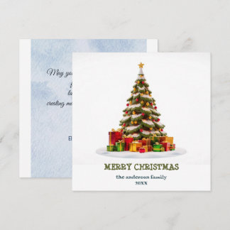 Feestelijke Kerstboom, Kerstkaart