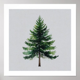 Feestelijke Kerstboom Wall Art Poster