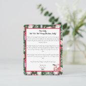 Feestelijke kerstbrief voor uw kind patroon feestdagenkaart (Staand voorkant)