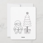 Feestelijke kerstbrief voor uw kind patroon feestdagenkaart (Achterkant)