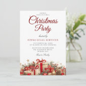 Feestelijke kerstcadeaus Corporate kerstfeest Kaart (Staand voorkant)