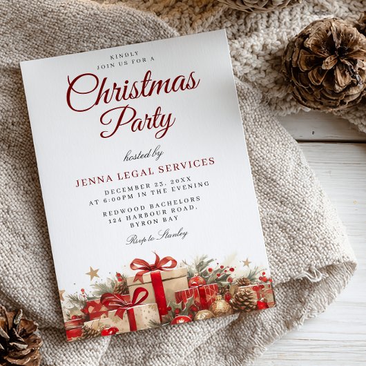 Feestelijke kerstcadeaus Corporate kerstfeest Kaart