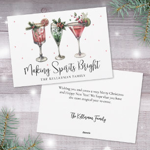 Feestelijke Kerstcocktail Feestdagenkaart