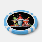 Feestelijke kerstcocktail gratis drink poker chips (Enkel)