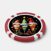 Feestelijke kerstcocktail gratis drink poker chips (Enkel)