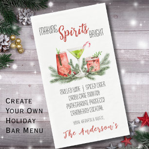 Feestelijke Kerstcocktailparty 'Making Spirits Bri Servet