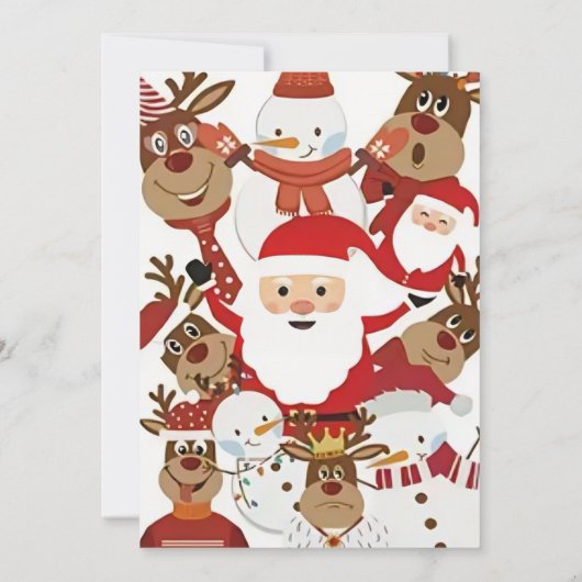 Feestelijke Kerstfeest Uitnodiging Kaarten (Achterkant)