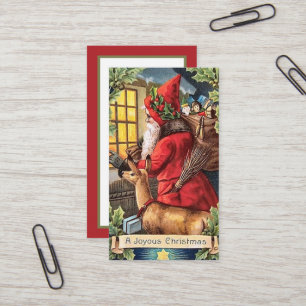 feestelijke kerstfeestdag  visitekaartje