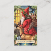 feestelijke kerstfeestdag  visitekaartje (Voorkant)