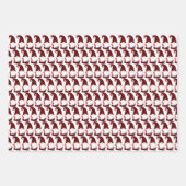 feestelijke kerstfeestelijke gnomen getild inpakpapier vel (Voorkant 2)