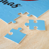 feestelijke kerstfeestelijke gnomen legpuzzel (Zijkant)