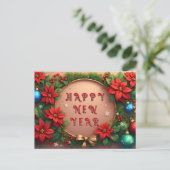 Feestelijke Kerstframe Feestdagenkaart (Staand voorkant)