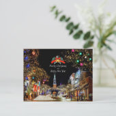 feestelijke kerstgroeten briefkaart (Staand voorkant)