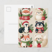 Feestelijke Kerstgroetkaart Briefkaart (Voorkant / Achterkant)