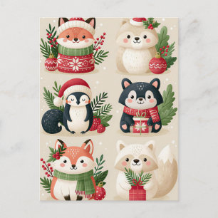 Feestelijke Kerstgroetkaart Briefkaart