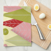 Feestelijke kerstillustratie theedoek (Quarter Fold)