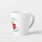 Feestelijke kerstjuichende Mok met Gingerbread Man (Rechterhoek)