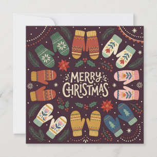 Feestelijke kerstkaart kaart